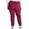 Cherokee Women Mid-Rise Pull-On Scrub Jogger Pant with 4 Pockets and Elastic Jogger Waist – CK138A(Wine)