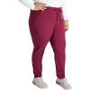 Cherokee Women Mid-Rise Pull-On Scrub Jogger Pant with 4 Pockets and Elastic Jogger Waist – CK138A(Wine)