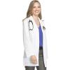 Cherokee Women Scrub Lab Coat Traditional fit with Two Patch Pockets and a Chest Pocket 1462(White)