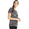 Cherokee Women Scrub Tops V-Neck Print Top with 2 Pockets, Back Yoke Seam and Side Vents – CK671(Scroll for It)