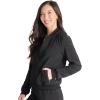 Cherokee Women Scrubs Jacket Zip Front Bomber CK349A(Black)