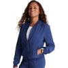 Cherokee Women Scrubs Jacket Zip Front Bomber CK349A(Navy)