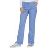 Cherokee Women Scrubs Pant Workwear Core Stretch Mid Rise Straight Leg Drawstring WW130(Ciel)