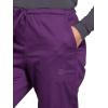 Cherokee Women Scrubs Pant Workwear Core Stretch Mid Rise Straight Leg Drawstring WW130(Eggplant)