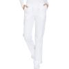 Cherokee Women Scrubs Pant Workwear Core Stretch Mid Rise Straight Leg Drawstring WW130(White)