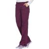 Cherokee Women Scrubs Pant Workwear Core Stretch Mid Rise Straight Leg Drawstring WW130(Wine)