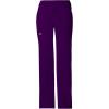 Cherokee Women Scrubs Pants Low Rise, Flare Leg Bottoms, Adjustable Drawstring with 6 Pockets – 24001(Eggplant)
