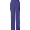 Cherokee Women Scrubs Pants Low Rise, Flare Leg Bottoms, Adjustable Drawstring with 6 Pockets – 24001(Grape)