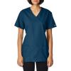 Cherokee Women Scrubs Top Workwear Originals Mock Wrap Tunic 4801(Caribbean Blue)