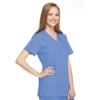 Cherokee Women Scrubs Top Workwear Originals Mock Wrap Tunic 4801(Ciel)