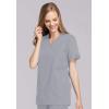 Cherokee Women Scrubs Top Workwear Originals Mock Wrap Tunic 4801(Grey)