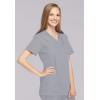 Cherokee Women Scrubs Top Workwear Originals Mock Wrap Tunic 4801(Grey)