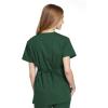 Cherokee Women Scrubs Top Workwear Originals Mock Wrap Tunic 4801(Hunter)