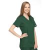 Cherokee Women Scrubs Top Workwear Originals Mock Wrap Tunic 4801(Hunter)
