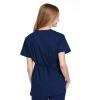 Cherokee Women Scrubs Top Workwear Originals Mock Wrap Tunic 4801(Navy)
