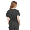Cherokee Women Scrubs Top Workwear Originals Mock Wrap Tunic 4801(Pewter)