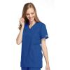 Cherokee Women Scrubs Top Workwear Originals Mock Wrap Tunic 4801(Royal)