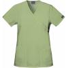 Cherokee Women Scrubs Top Workwear Originals Mock Wrap Tunic 4801(Sage Green)