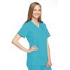 Cherokee Women Scrubs Top Workwear Originals Mock Wrap Tunic 4801(Turquoise)