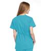Cherokee Women Scrubs Top Workwear Originals Mock Wrap Tunic 4801(Turquoise)