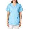 Cherokee Women Scrubs Top Workwear Originals Mock Wrap Tunic 4801(Turquoise)