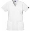 Cherokee Women Scrubs Top Workwear Originals Mock Wrap Tunic 4801(White)
