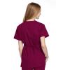Cherokee Women Scrubs Top Workwear Originals Mock Wrap Tunic 4801(Wine)