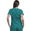 Cherokee Women Scrubs Top Workwear Originals Round Neck 4824(Teal Blue)