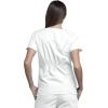 Cherokee Women Scrubs Top Workwear Originals Round Neck 4824(White)