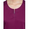 Cherokee Women Scrubs Top Workwear Revolution Round Neck WW602(Wine)