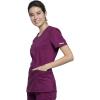 Cherokee Women Scrubs Top Workwear Revolution Round Neck WW602(Wine)