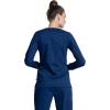 Cherokee Women Scrubs Top Workwear Revolution Tech Long Sleeve V-Neck WW855AB(Navy)