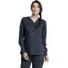 Cherokee Women Scrubs Top Workwear Revolution Tech Long Sleeve V-Neck WW855AB(Pewter)