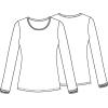 Cherokee Women Underscrubs Workwear Core Stretch Little Miss Panda Long Sleeve Knit Tee 4709(Little Miss Panda)