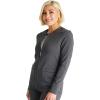 Cherokee Women Zip Scrub Jacket with 2 Pockets and Shirttail Hem Knit Sleeve CK356A(Pewter)