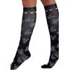 Cherokee Women’s 10-15mmHg Compression Socks – Fun Print Knee Highs with Light Support, Soft Feel – PRINTSUPPORT(All Ears)