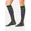 Cherokee Women’s 10-15mmHg Compression Socks – Fun Print Knee Highs with Light Support, Soft Feel – PRINTSUPPORT(Andy’s Friends)