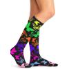 Cherokee Women’s 10-15mmHg Compression Socks – Fun Print Knee Highs with Light Support, Soft Feel – PRINTSUPPORT(Anti Social Butterflies)