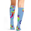 Cherokee Women’s 10-15mmHg Compression Socks – Fun Print Knee Highs with Light Support, Soft Feel – PRINTSUPPORT(Autism Love)