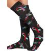 Cherokee Women’s 10-15mmHg Compression Socks – Fun Print Knee Highs with Light Support, Soft Feel – PRINTSUPPORT(Bee Au-some)