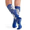 Cherokee Women’s 10-15mmHg Compression Socks – Fun Print Knee Highs with Light Support, Soft Feel – PRINTSUPPORT(Build a Snowman)