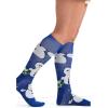 Cherokee Women’s 10-15mmHg Compression Socks – Fun Print Knee Highs with Light Support, Soft Feel – PRINTSUPPORT(Build a Snowman)