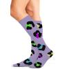 Cherokee Women’s 10-15mmHg Compression Socks – Fun Print Knee Highs with Light Support, Soft Feel – PRINTSUPPORT(Cheetah Spots)