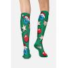 Cherokee Women’s 10-15mmHg Compression Socks – Fun Print Knee Highs with Light Support, Soft Feel – PRINTSUPPORT(Cookie Ornament)