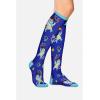 Cherokee Women’s 10-15mmHg Compression Socks – Fun Print Knee Highs with Light Support, Soft Feel – PRINTSUPPORT(Cowboy Cats)