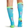 Cherokee Women’s 10-15mmHg Compression Socks – Fun Print Knee Highs with Light Support, Soft Feel – PRINTSUPPORT(Drink Up)
