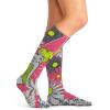 Cherokee Women’s 10-15mmHg Compression Socks – Fun Print Knee Highs with Light Support, Soft Feel – PRINTSUPPORT(Flower Tinker Bell)