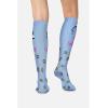 Cherokee Women’s 10-15mmHg Compression Socks – Fun Print Knee Highs with Light Support, Soft Feel – PRINTSUPPORT(Fully Caffeinated)