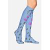 Cherokee Women’s 10-15mmHg Compression Socks – Fun Print Knee Highs with Light Support, Soft Feel – PRINTSUPPORT(Fully Caffeinated)