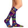 Cherokee Women’s 10-15mmHg Compression Socks – Fun Print Knee Highs with Light Support, Soft Feel – PRINTSUPPORT(Fungi)